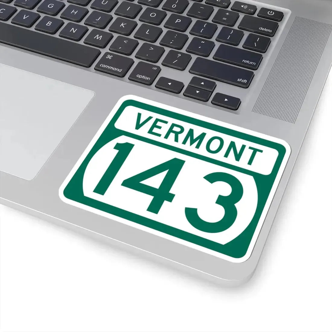 Vermont 143 (Vermont) (Road Sign) STICKER Vinyl Kiss-Cut Decal - The Sticker Space