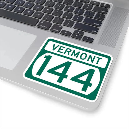 Vermont 144 (Vermont) (Road Sign) STICKER Vinyl Kiss-Cut Decal - The Sticker Space