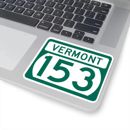 Vermont 153 (Vermont) (Road Sign) STICKER Vinyl Kiss-Cut Decal - The Sticker Space