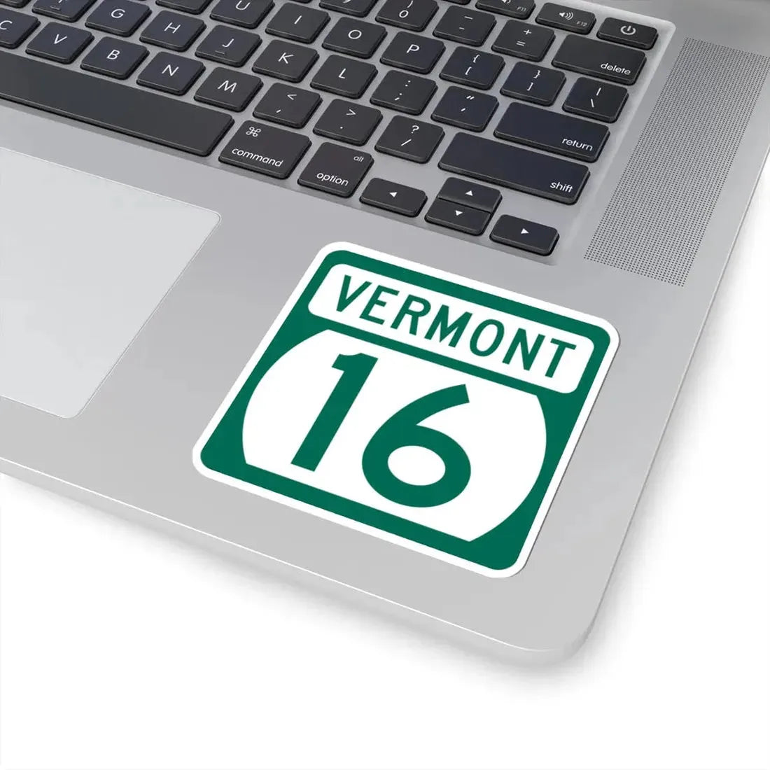 Vermont 16 (Vermont) (Road Sign) STICKER Vinyl Kiss-Cut Decal - The Sticker Space
