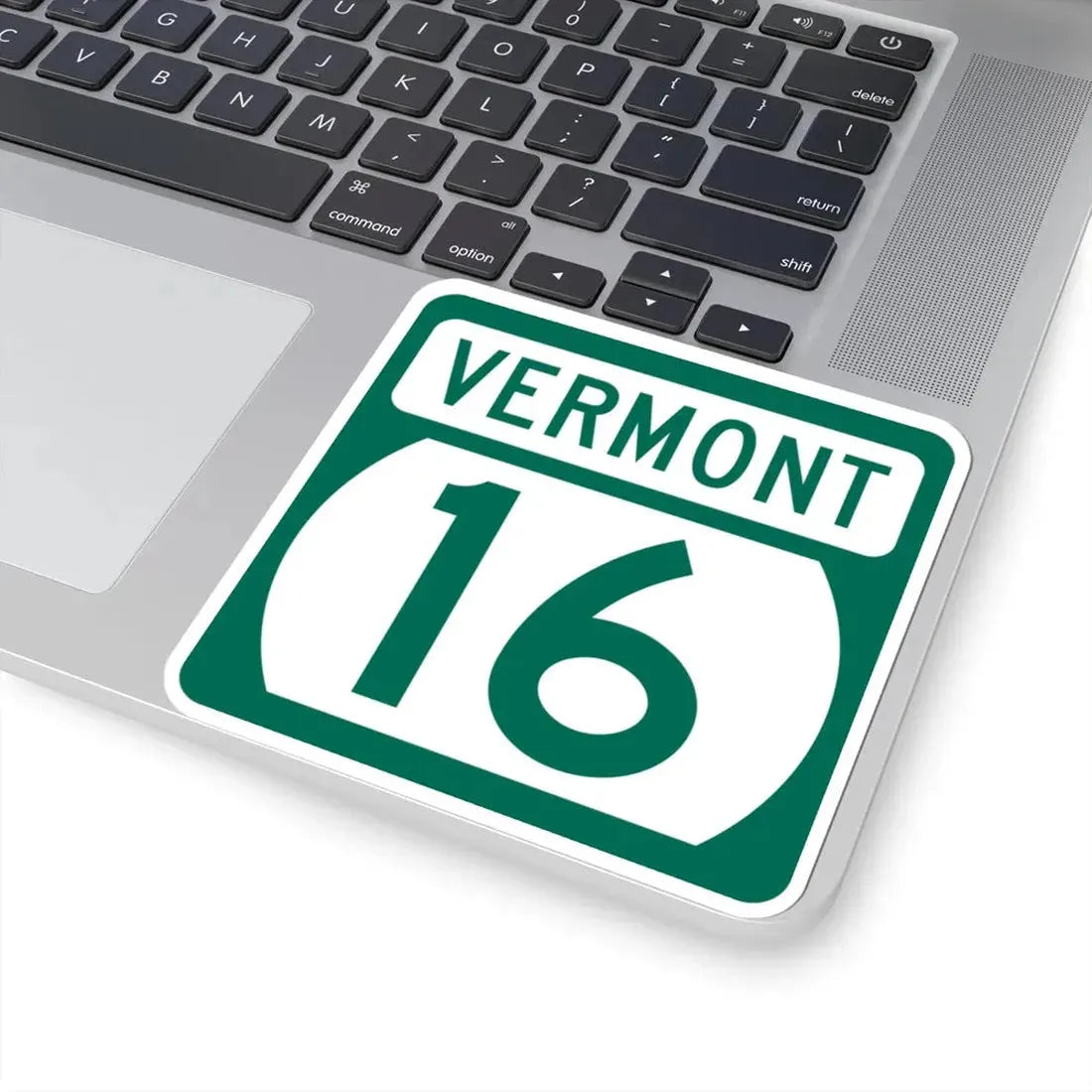 Vermont 16 (Vermont) (Road Sign) STICKER Vinyl Kiss-Cut Decal - The Sticker Space