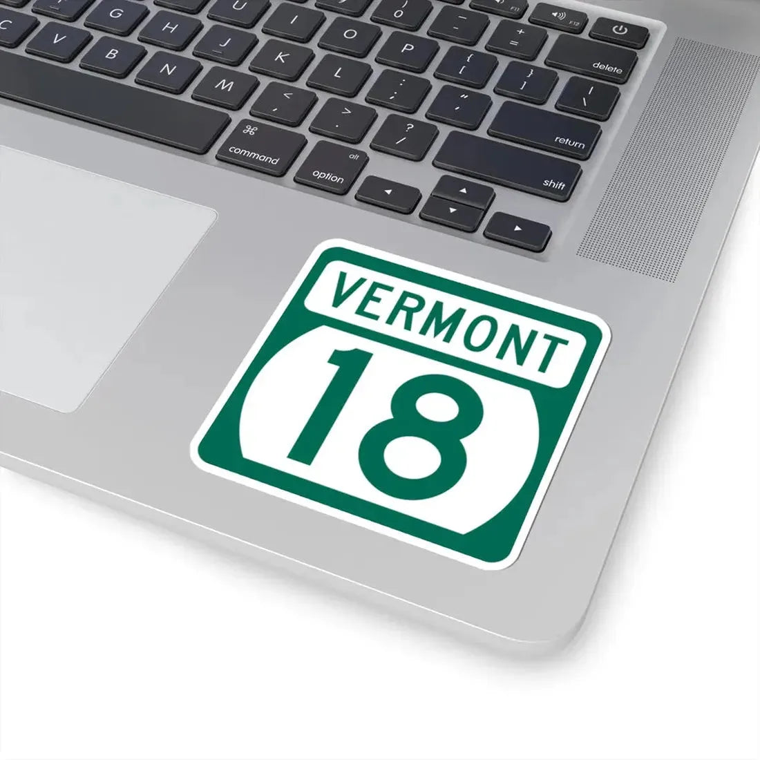 Vermont 18 (Vermont) (Road Sign) STICKER Vinyl Kiss-Cut Decal - The Sticker Space