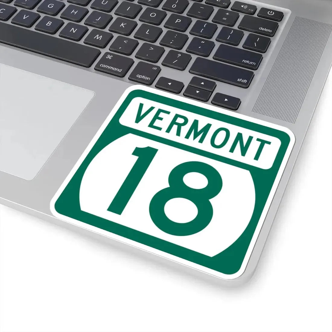 Vermont 18 (Vermont) (Road Sign) STICKER Vinyl Kiss-Cut Decal - The Sticker Space