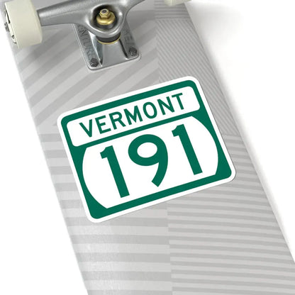Vermont 191 (Vermont) (Road Sign) STICKER Vinyl Kiss-Cut Decal - The Sticker Space