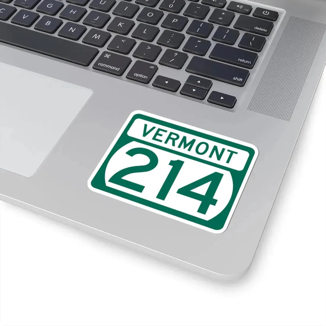 Vermont 214 (Vermont) (Road Sign) STICKER Vinyl Kiss-Cut Decal - The Sticker Space