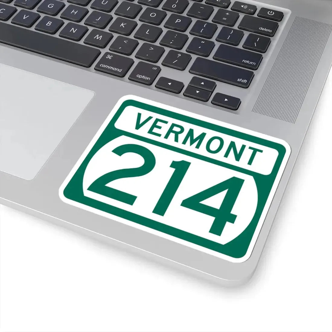 Vermont 214 (Vermont) (Road Sign) STICKER Vinyl Kiss-Cut Decal - The Sticker Space