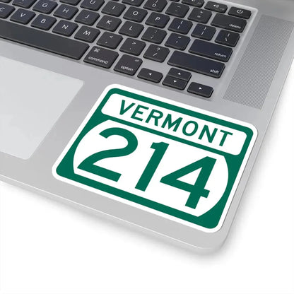 Vermont 214 (Vermont) (Road Sign) STICKER Vinyl Kiss-Cut Decal - The Sticker Space