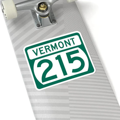 Vermont 215 (Vermont) (Road Sign) STICKER Vinyl Kiss-Cut Decal - The Sticker Space