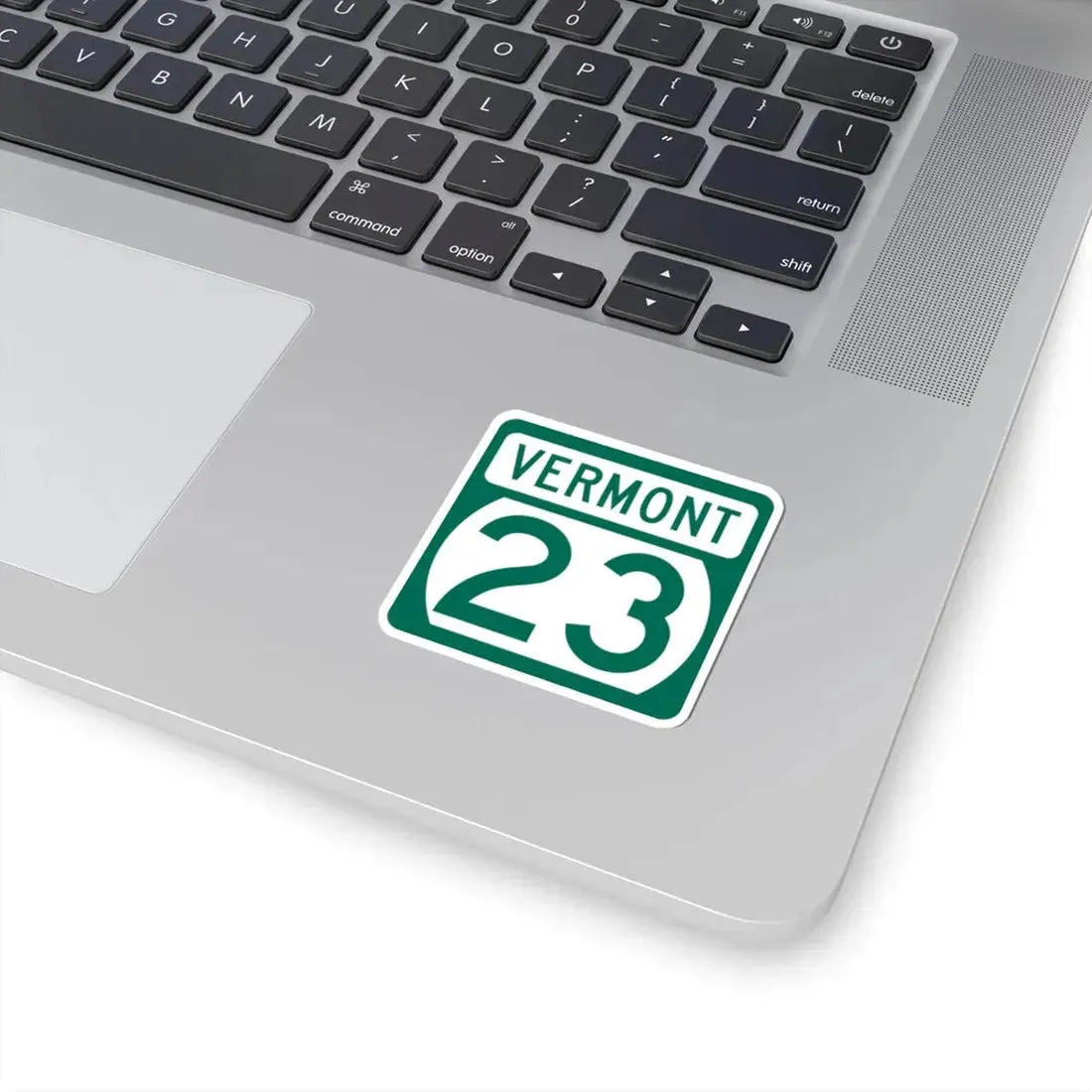 Vermont 23 (Vermont) (Road Sign) STICKER Vinyl Kiss-Cut Decal - The Sticker Space