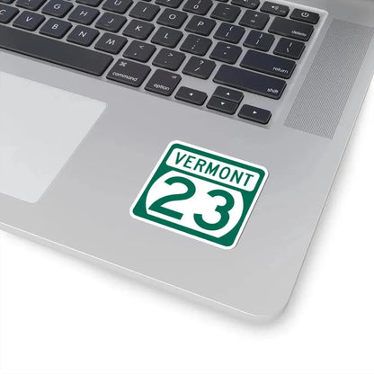 Vermont 23 (Vermont) (Road Sign) STICKER Vinyl Kiss-Cut Decal - The Sticker Space