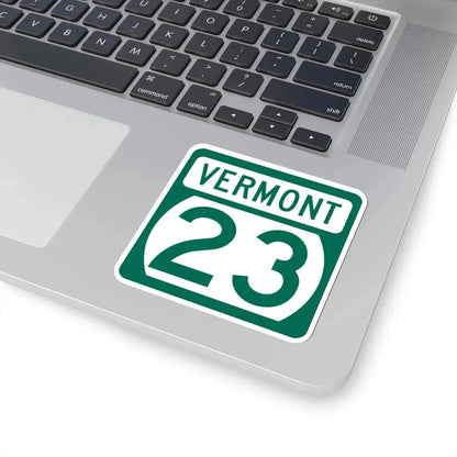 Vermont 23 (Vermont) (Road Sign) STICKER Vinyl Kiss-Cut Decal - The Sticker Space