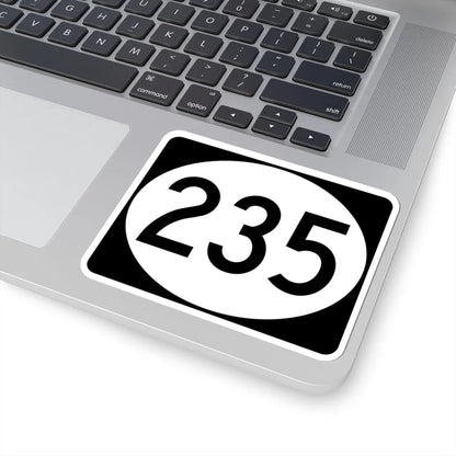 Vermont 235 town (Vermont) (Road Sign) STICKER Vinyl Kiss-Cut Decal - The Sticker Space