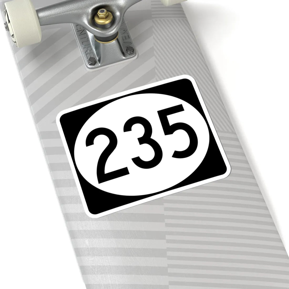 Vermont 235 town (Vermont) (Road Sign) STICKER Vinyl Kiss-Cut Decal - The Sticker Space