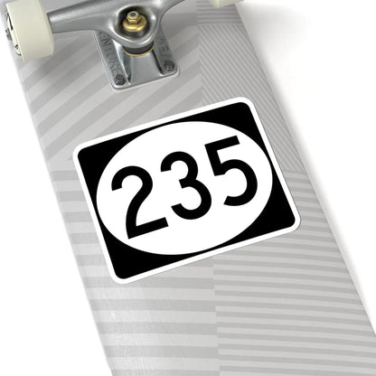 Vermont 235 town (Vermont) (Road Sign) STICKER Vinyl Kiss-Cut Decal - The Sticker Space