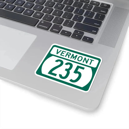 Vermont 235 (Vermont) (Road Sign) STICKER Vinyl Kiss-Cut Decal - The Sticker Space