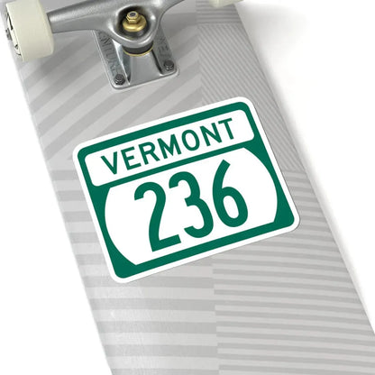 Vermont 236 (Vermont) (Road Sign) STICKER Vinyl Kiss-Cut Decal - The Sticker Space