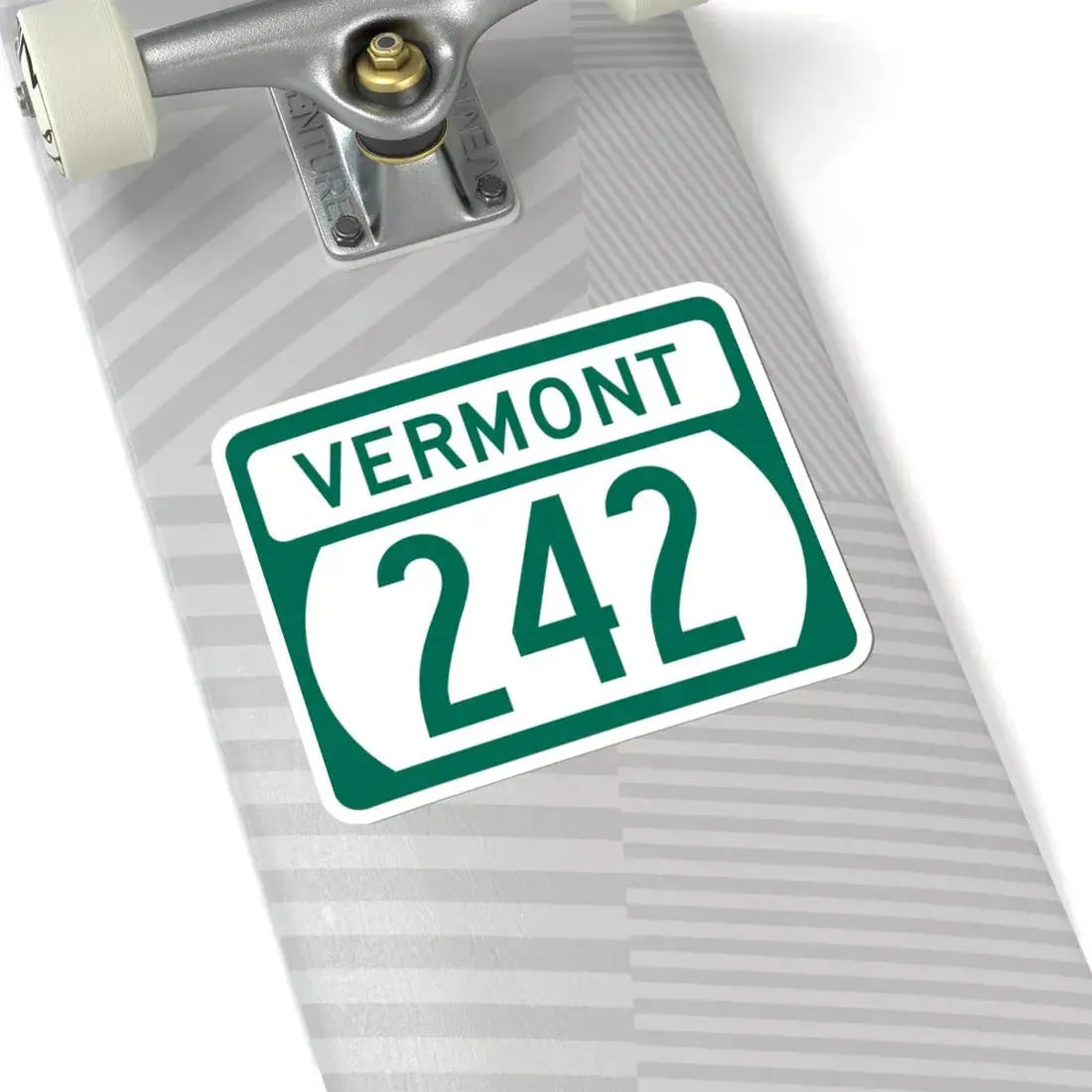 Vermont 242 (Vermont) (Road Sign) STICKER Vinyl Kiss-Cut Decal - The Sticker Space