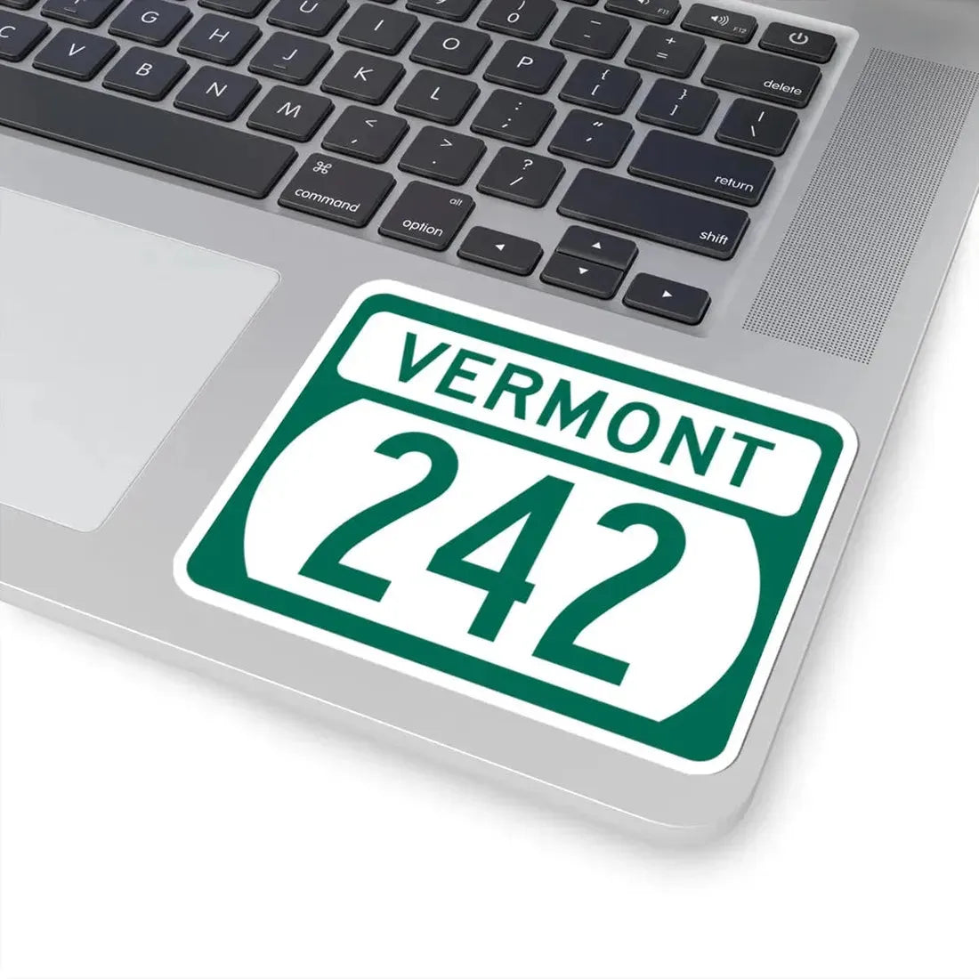 Vermont 242 (Vermont) (Road Sign) STICKER Vinyl Kiss-Cut Decal - The Sticker Space