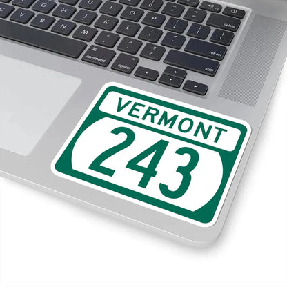 Vermont 243 (Vermont) (Road Sign) STICKER Vinyl Kiss-Cut Decal - The Sticker Space