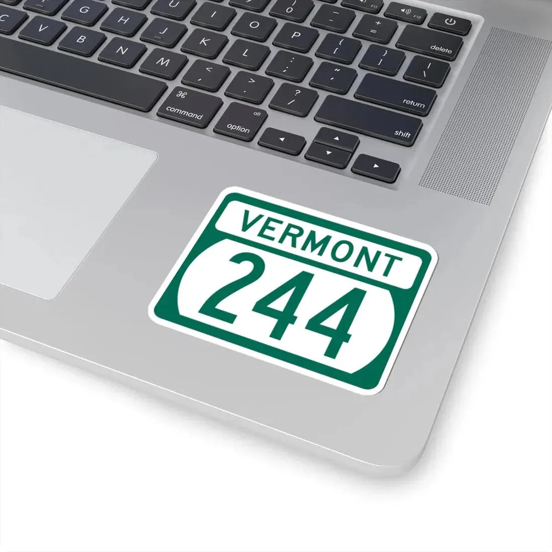 Vermont 244 (Vermont) (Road Sign) STICKER Vinyl Kiss-Cut Decal - The Sticker Space