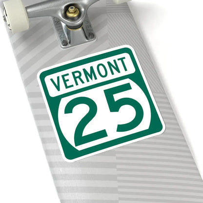Vermont 25 (Vermont) (Road Sign) STICKER Vinyl Kiss-Cut Decal - The Sticker Space