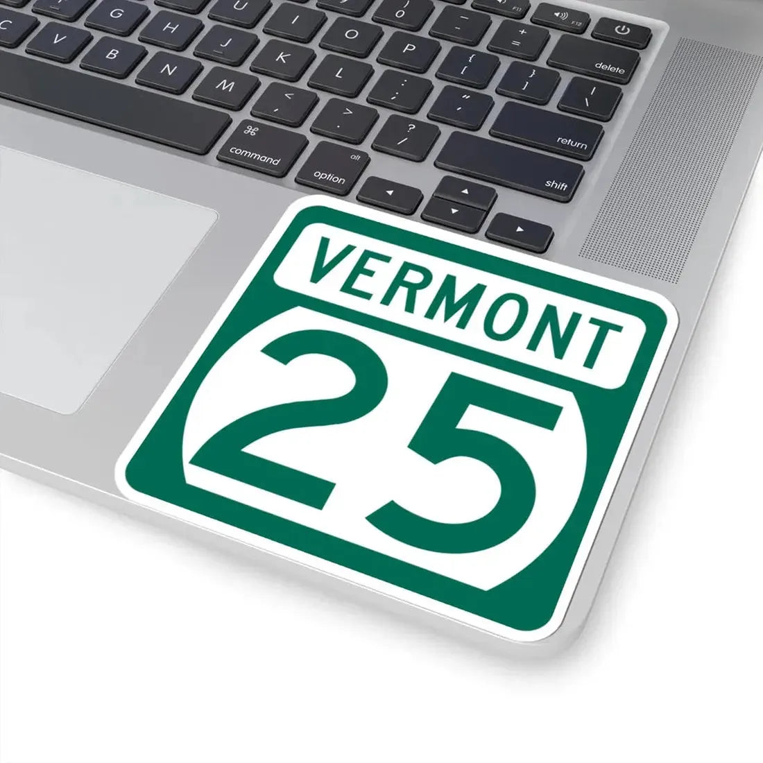 Vermont 25 (Vermont) (Road Sign) STICKER Vinyl Kiss-Cut Decal - The Sticker Space