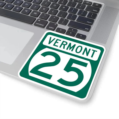 Vermont 25 (Vermont) (Road Sign) STICKER Vinyl Kiss-Cut Decal - The Sticker Space