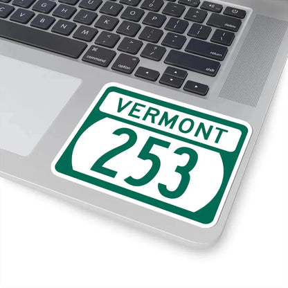 Vermont 253 (Vermont) (Road Sign) STICKER Vinyl Kiss-Cut Decal - The Sticker Space