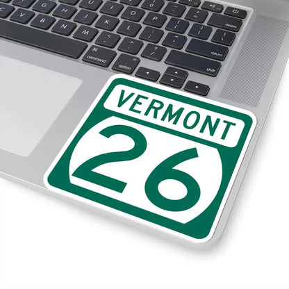 Vermont 26 (Vermont) (Road Sign) STICKER Vinyl Kiss-Cut Decal - The Sticker Space