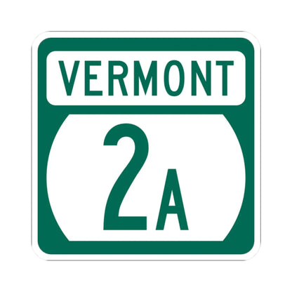 Vermont 2A (Vermont) (Road Sign) STICKER Vinyl Kiss-Cut Decal 2 Inch White - The Sticker Space
