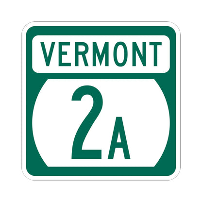 Vermont 2A (Vermont) (Road Sign) STICKER Vinyl Kiss-Cut Decal 6 Inch White - The Sticker Space
