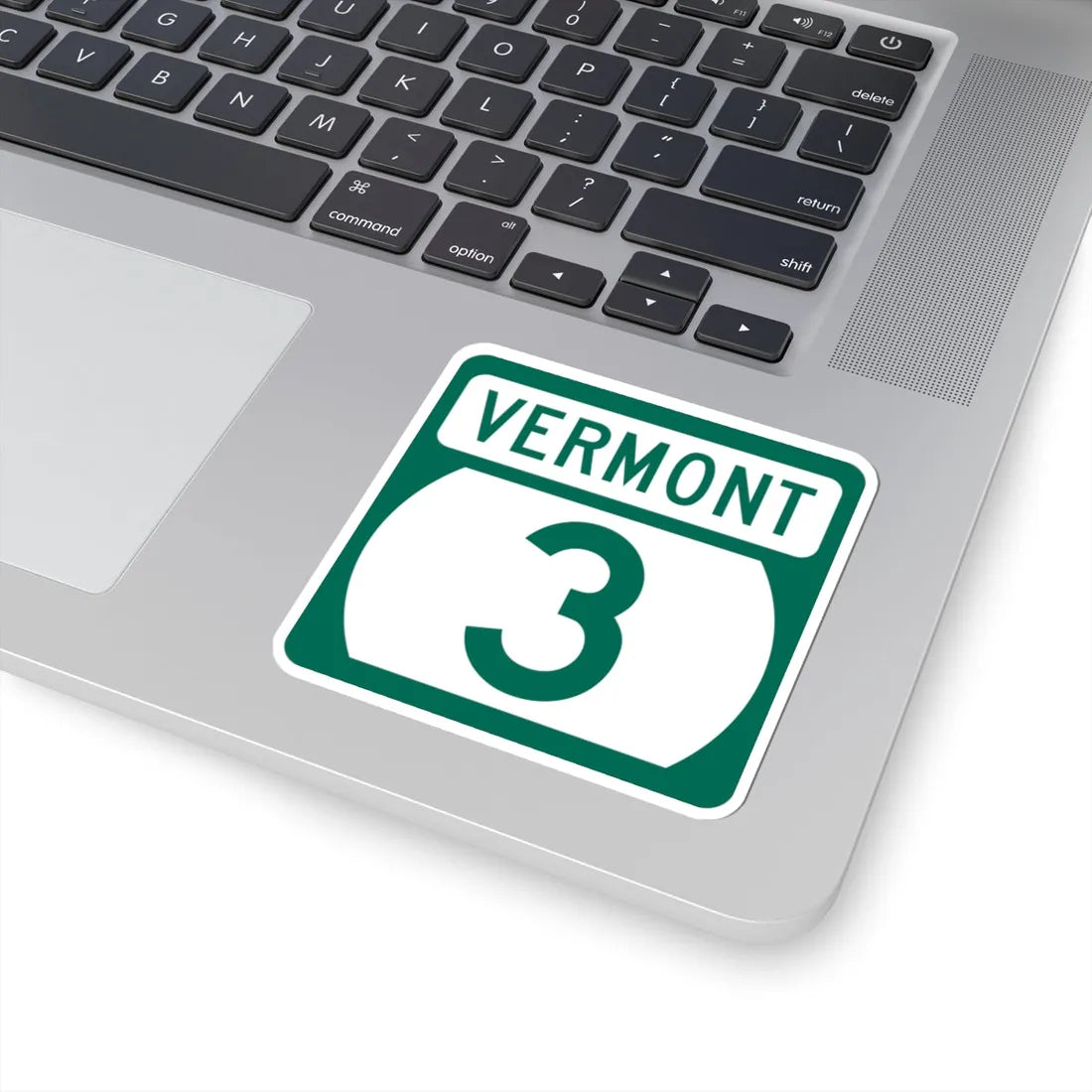 Vermont 3 (Vermont) (Road Sign) STICKER Vinyl Kiss-Cut Decal - The Sticker Space