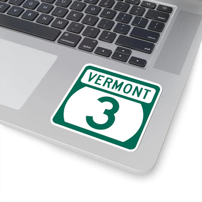 Vermont 3 (Vermont) (Road Sign) STICKER Vinyl Kiss-Cut Decal - The Sticker Space