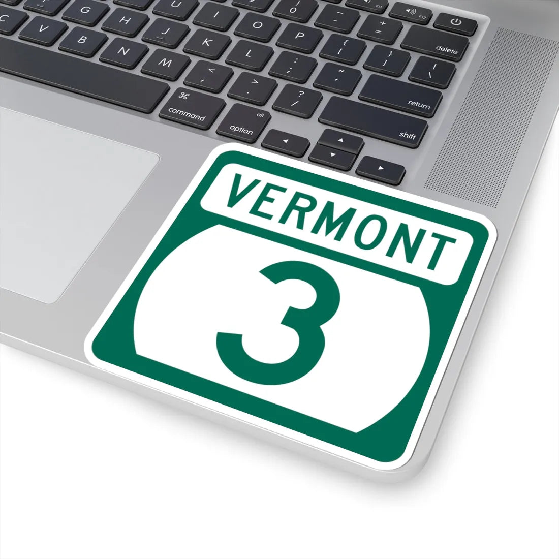 Vermont 3 (Vermont) (Road Sign) STICKER Vinyl Kiss-Cut Decal - The Sticker Space