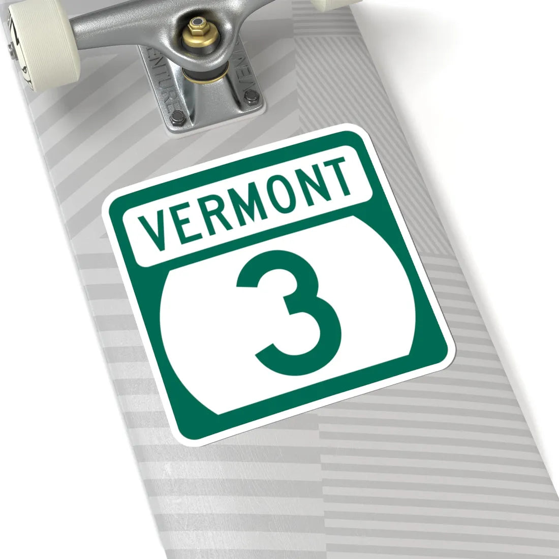 Vermont 3 (Vermont) (Road Sign) STICKER Vinyl Kiss-Cut Decal - The Sticker Space