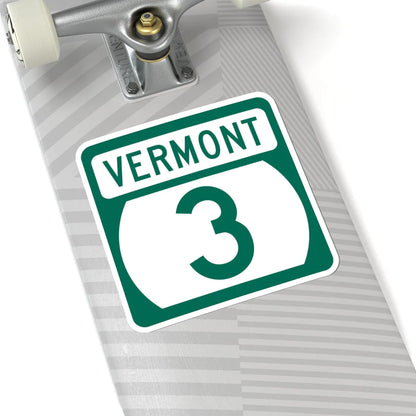 Vermont 3 (Vermont) (Road Sign) STICKER Vinyl Kiss-Cut Decal - The Sticker Space