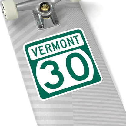 Vermont 30 (Vermont) (Road Sign) STICKER Vinyl Kiss-Cut Decal - The Sticker Space