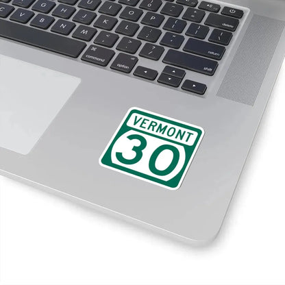 Vermont 30 (Vermont) (Road Sign) STICKER Vinyl Kiss-Cut Decal - The Sticker Space