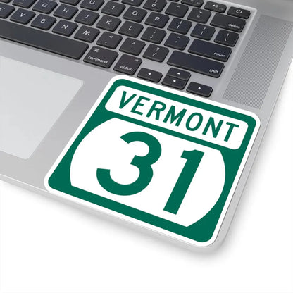 Vermont 31 (Vermont) (Road Sign) STICKER Vinyl Kiss-Cut Decal - The Sticker Space