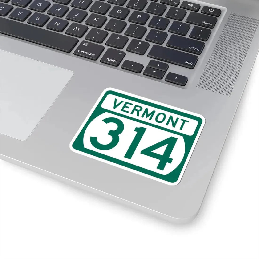Vermont 314 (Vermont) (Road Sign) STICKER Vinyl Kiss-Cut Decal - The Sticker Space