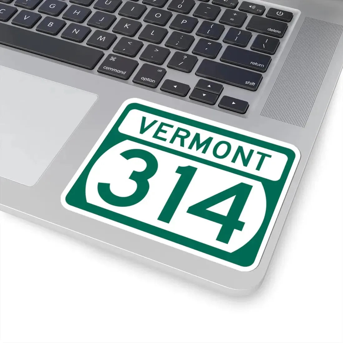 Vermont 314 (Vermont) (Road Sign) STICKER Vinyl Kiss-Cut Decal - The Sticker Space