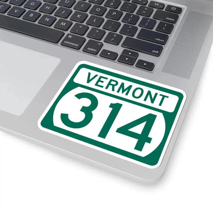 Vermont 314 (Vermont) (Road Sign) STICKER Vinyl Kiss-Cut Decal - The Sticker Space