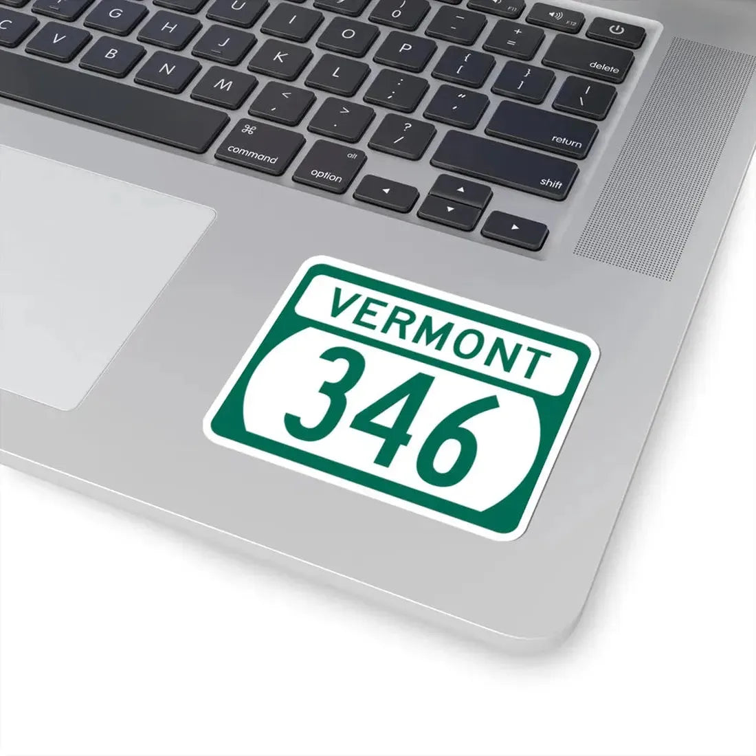 Vermont 346 (Vermont) (Road Sign) STICKER Vinyl Kiss-Cut Decal - The Sticker Space