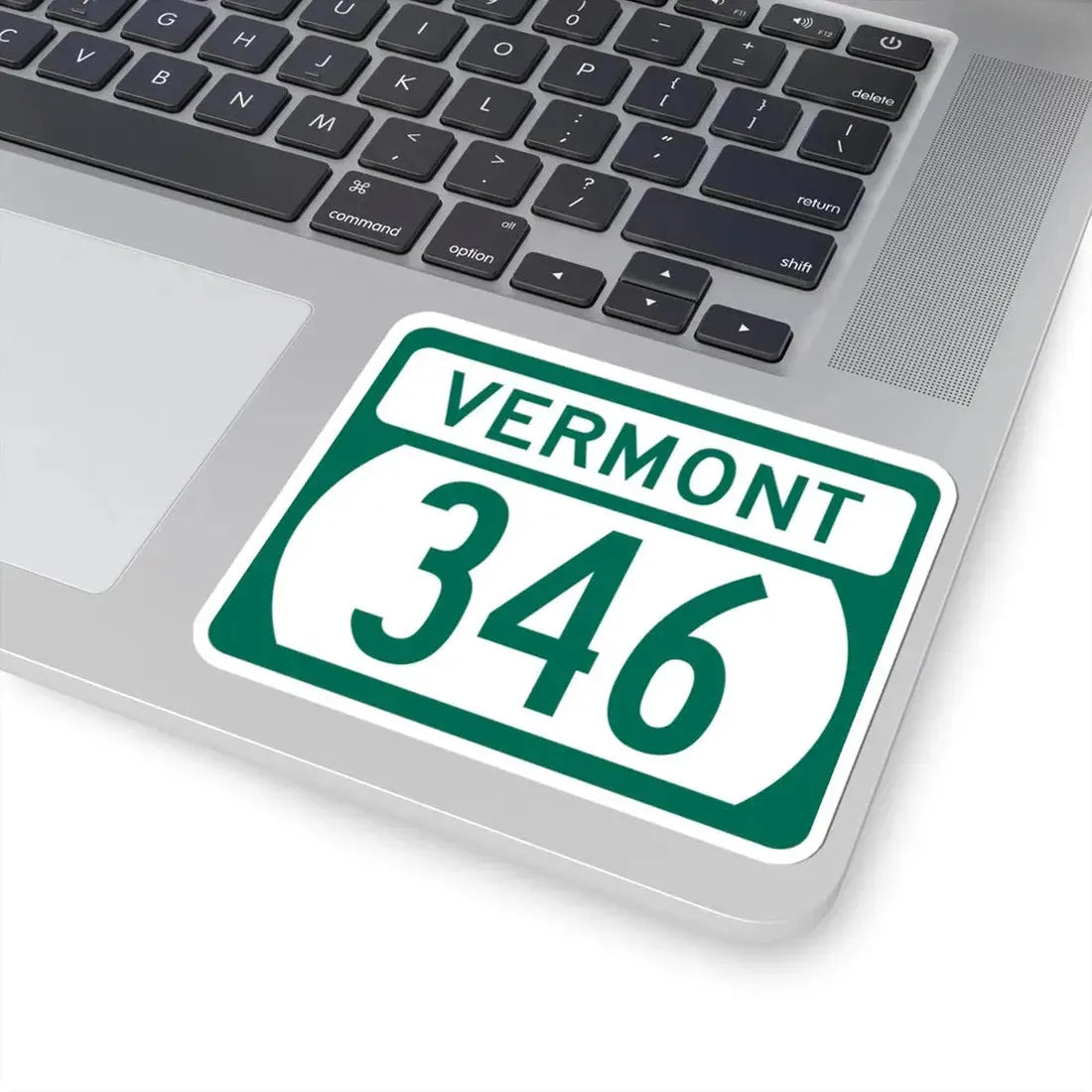 Vermont 346 (Vermont) (Road Sign) STICKER Vinyl Kiss-Cut Decal - The Sticker Space