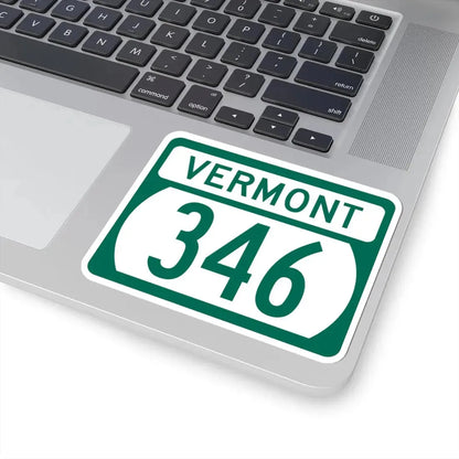 Vermont 346 (Vermont) (Road Sign) STICKER Vinyl Kiss-Cut Decal - The Sticker Space