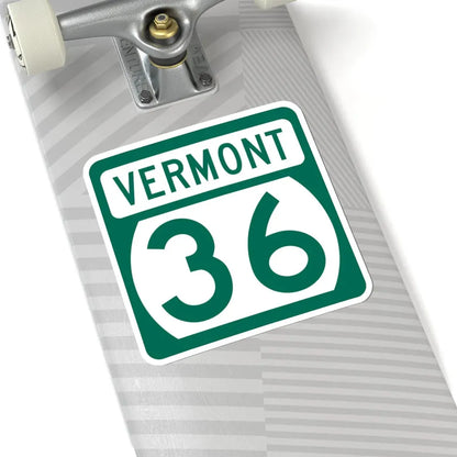 Vermont 36 (Vermont) (Road Sign) STICKER Vinyl Kiss-Cut Decal - The Sticker Space