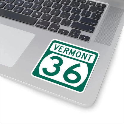 Vermont 36 (Vermont) (Road Sign) STICKER Vinyl Kiss-Cut Decal - The Sticker Space