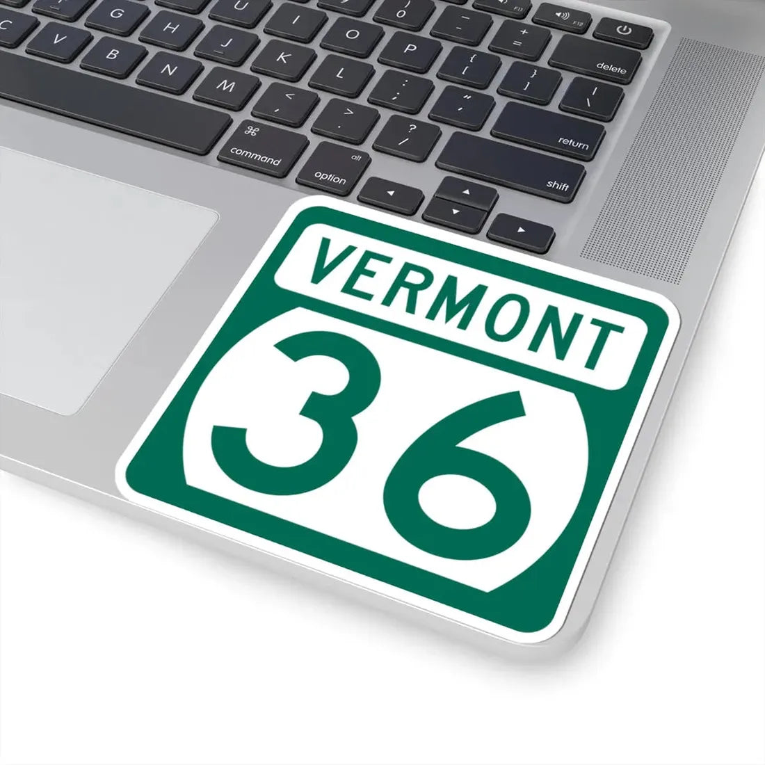 Vermont 36 (Vermont) (Road Sign) STICKER Vinyl Kiss-Cut Decal - The Sticker Space