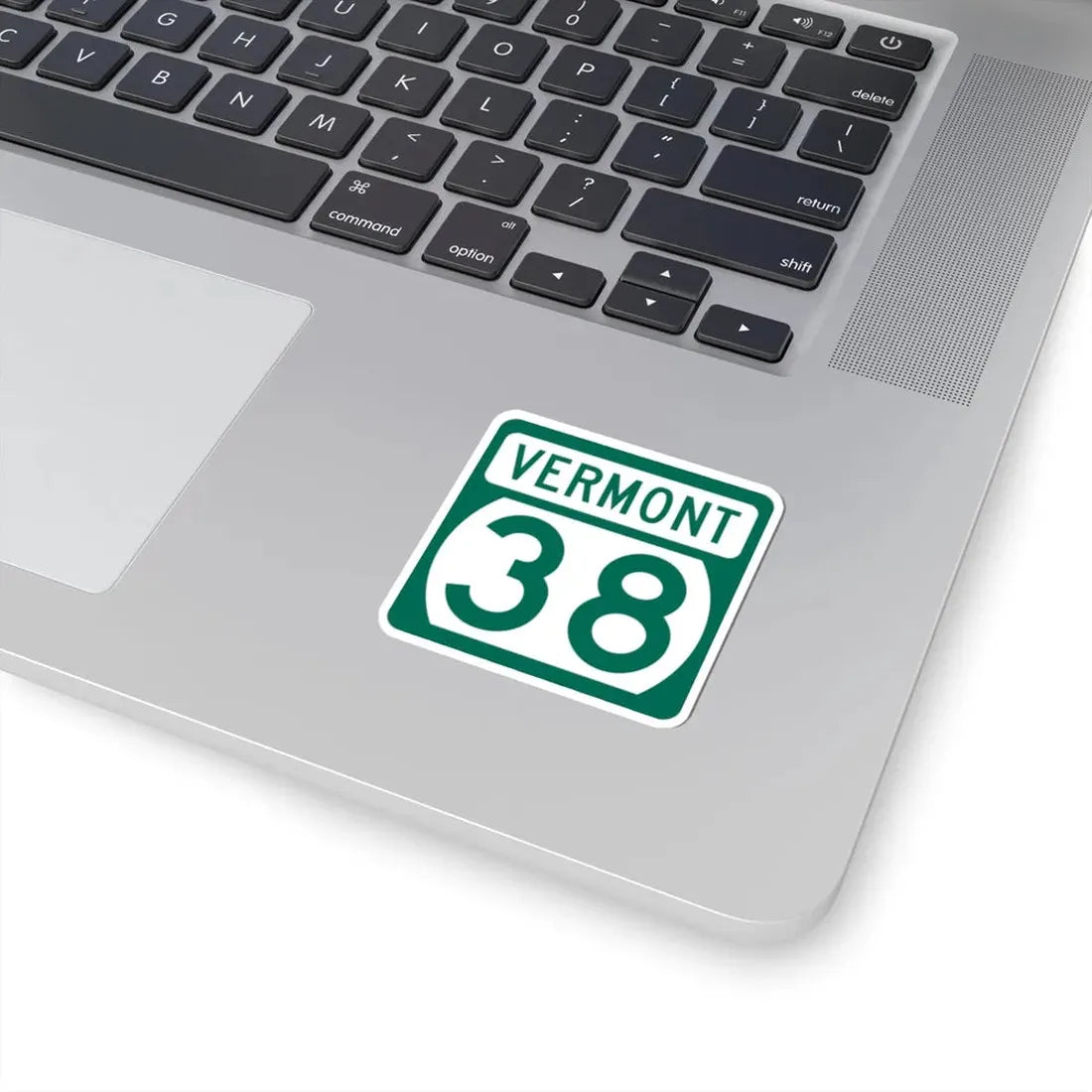 Vermont 38 (Vermont) (Road Sign) STICKER Vinyl Kiss-Cut Decal - The Sticker Space