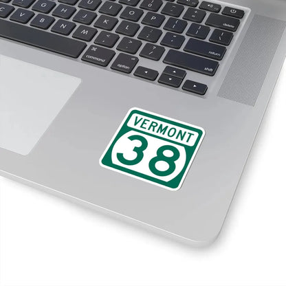 Vermont 38 (Vermont) (Road Sign) STICKER Vinyl Kiss-Cut Decal - The Sticker Space
